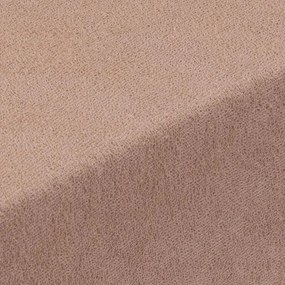Napínacia plachta na posteľ froté EXCLUSIVE orechová 160 x 200 cm