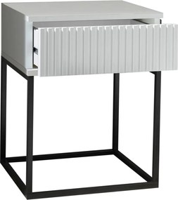 Nočný stolík s 1 zásuvkou Marle, biely