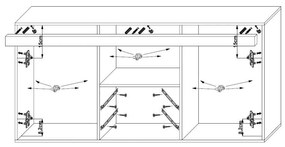 Cama Meble Komoda SAMBA 5