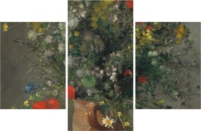 Obraz - Auguste Renoir,  Flowers in a Vase, reprodukcia (90x60 cm)