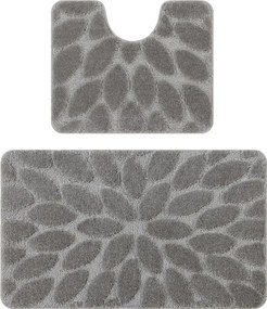 Sada kúpeľňových koberčekov SUPREME STONES kamienky, sivá