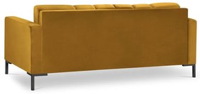 Žltá zamatová pohovka Cosmopolitan Design Bali