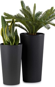 Plastový květináč URBANIKA ECO 57,1x29,5 cm černý