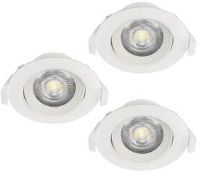 Eglo 32896 - SADA 3× zapustených stropných svietidiel SARTIANO LED/5W/230V