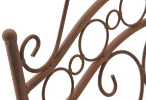 Kovová stolička skladacia Indra - Hnedá antik