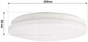 BERGE Prisadený LED stropný panel 1x E27 pre okrúhlu žiarovku