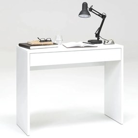 FMD Stôl so širokou zásuvkou biely 100x40x80 cm 362-001 422202