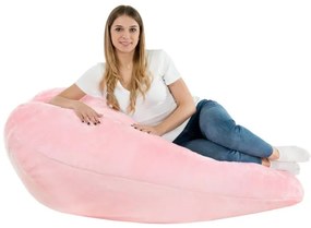Sedací vak DROP XXL Yeti ružový