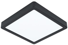 EGLO LED prisadené osvetlenie FUEVA 5, 16,5W, teplá biela, 21x21cm, hranaté, čierne