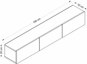 Rigel White TV stolík