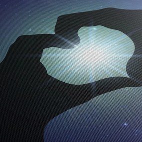 Obraz - Symbolická láska (120x50 cm)