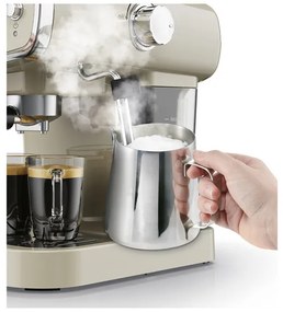 SILVERCREST® KITCHEN TOOLS Espresso kávovar Retro 1973 SEML 1050 A1, krémový (100364393)