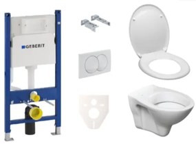 Závesný set WC S-line + modul Geberit Duofix s tlačidlom Delta 20 biele SIKOGES5D0, 1 ks