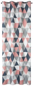 ZÁVES NA KRÚŽKOCH ADINA 140X250 CM VZOROVANÁ