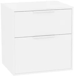 Kúpeľňová skrinka bez umývadla Roca Optica 58,5x56,5x45,5 cm biela matná mat OPTDESK602ZBM, 1 ks