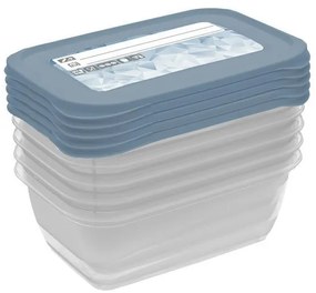 Dóza na potraviny UH sada 5ks MAGIC ICE/POLAR 0,5 l 15,5x10,5x6 cm obdĺžnik KLC