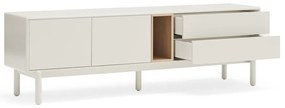 Krémovobiely TV stolík 180x56x40 cm Corvo – Teulat