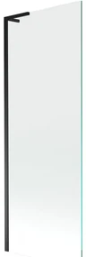 Mexen Next L, 1-krídlová vaňová zástena 70 x 150 cm, 6mm číre sklo, čierny profil, 895-070-000-03-00-70