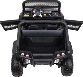 Ramiz Mercedes Benz Unimog pre deti farba Moro + 4x4 + diaľkové ovládanie + nosič batožiny + bezplatné štartovanie + rádio MP3 + LED