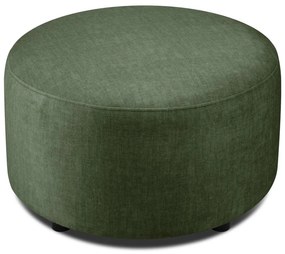 Zelený zamatový puf Mazzini Sofas Debbie, ø 68 cm