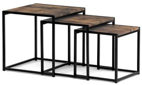 BONTEC Konferenčný stolík 45x45cm, mdf, divoký dub, AF-3003 OAK Farba: Hnedá