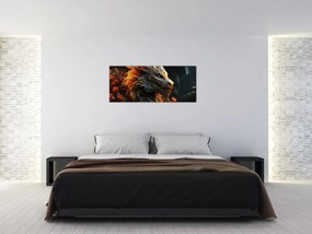 Obraz - Drak (120x50 cm)