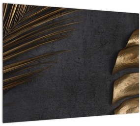 Obraz sa zlatými listami (70x50 cm)