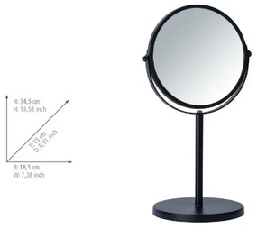 WENKO 24101100 - Zrkadlo ASSISI 18,5x34,5 cm čierne