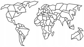 Mapa sveta nástenná 110 cm
