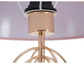 Ružová stolová lampa Mauro Ferretti Krista, výška 64 cm