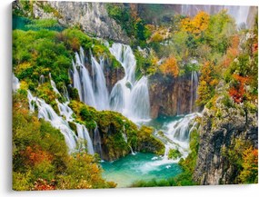 Obraz - Národný park Plitvické jazerá (70x50 cm)