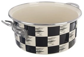 Kastról smalt ŠACHOVNICA Lem 3 l
