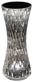 EUlight Stolná lampa Tower, 1x transparentné PVC tienidlo, RGB