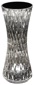 Stolná lampa Tower, 1x transparentné PVC tienidlo, RGB
