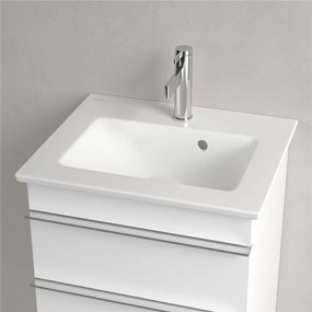 VILLEROY &amp; BOCH Venticello závesné umývadielko s otvorom, s prepadom, 500 x 420 mm, Stone White, s povrchom CeramicPlus, 412450RW