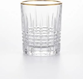BOHEMIA PRESTIGE PERFECTO GOLD POHÁR NA WHISKY 300ML SADA 6KS
