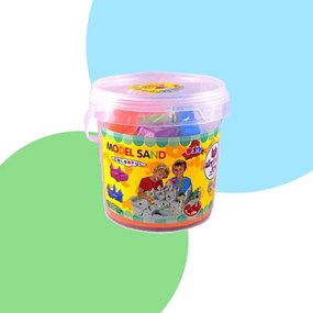 DAALO Tekutý kinetický piesok - stredná set 1000 g - plastový kýblik