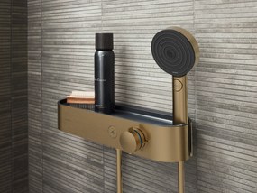 Hansgrohe ShowerTablet Select, termostatická sprchová batéria 400 na stenu, kartáčovaný bronz, HAN-24360140