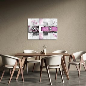 Sklenený obraz abstrakcie (70x50 cm)