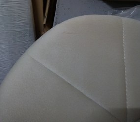 AKCIA Béžové kancelárske kreslo AVOLA VELVET II. akosť