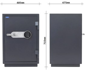 Comsafe Ohňovzdorný sejf elektronický Sydney 65, 715 x 485 x 475 mm, 55 l