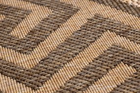 Šnúrkový koberec  SIZAL FLOORLUX kruh 20014 Grécky mais / coffeee
