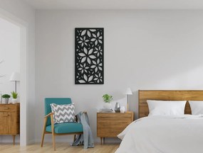 drevko Moderný obraz na stenu Rozkvitnuté kvety Rozmer obrazu: 44,5 x 22 cm, Farba dekorácie: Čierna