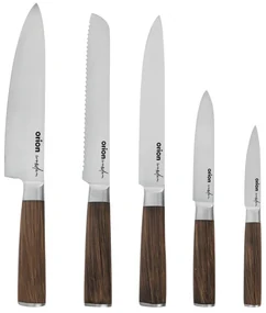 Orion Sada kuchynských nožov Wooden, 5 ks