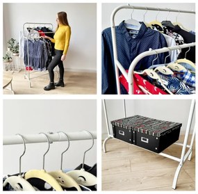 Vešiakový stojan BAGRUS biely