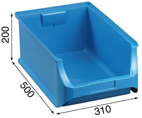 Allit Plastové boxy PLUS 5, 310 x 500 x 200 mm, modré, 6 ks