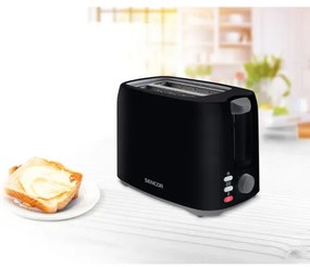 Sencor - Hriankovač s dvomi otvormi 750W/230V čierna