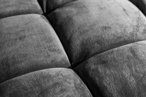 Trojmiestna pohovka COZY VELVET 220cm zamatovo šedá
