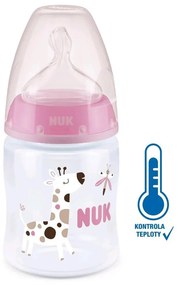 Dojčenská fľaša NUK First Choice Temperature Control 150 ml pink