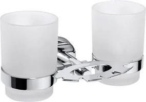 Bemeta Design OMEGA: Držiak kefiek, dvojitý, sklo - 104110042